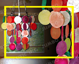 Color Capiz Chandelier