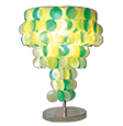 colored capiz lamp shade